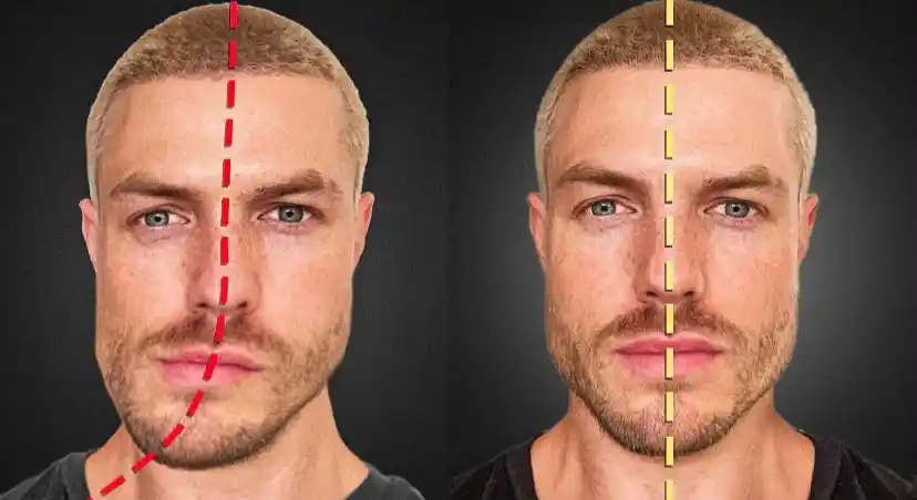 asymmetrical face